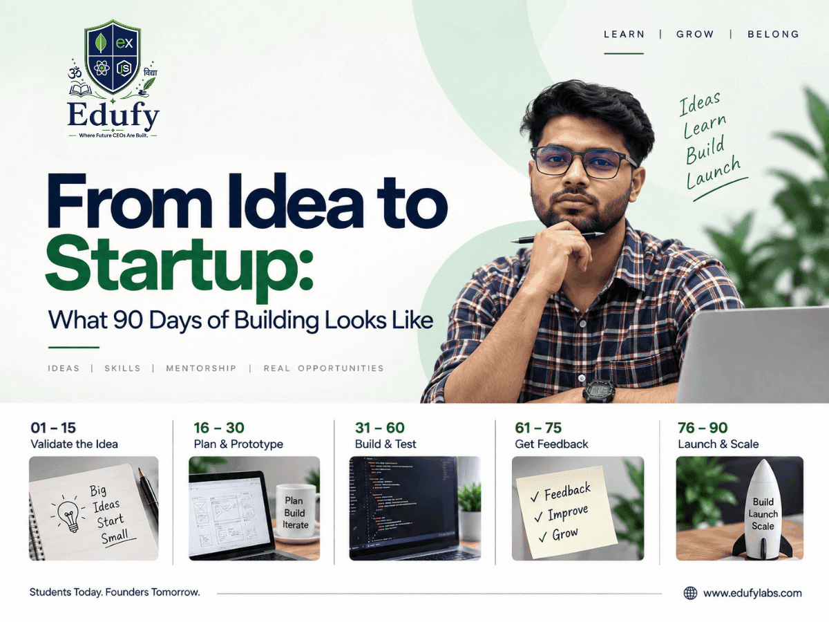 From Idea to Startup: What 90 Days of Building Looks Like